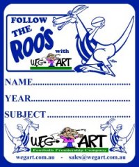 6 x ROOS SCHOOL BOOK STICKERS FREE POSTAGE